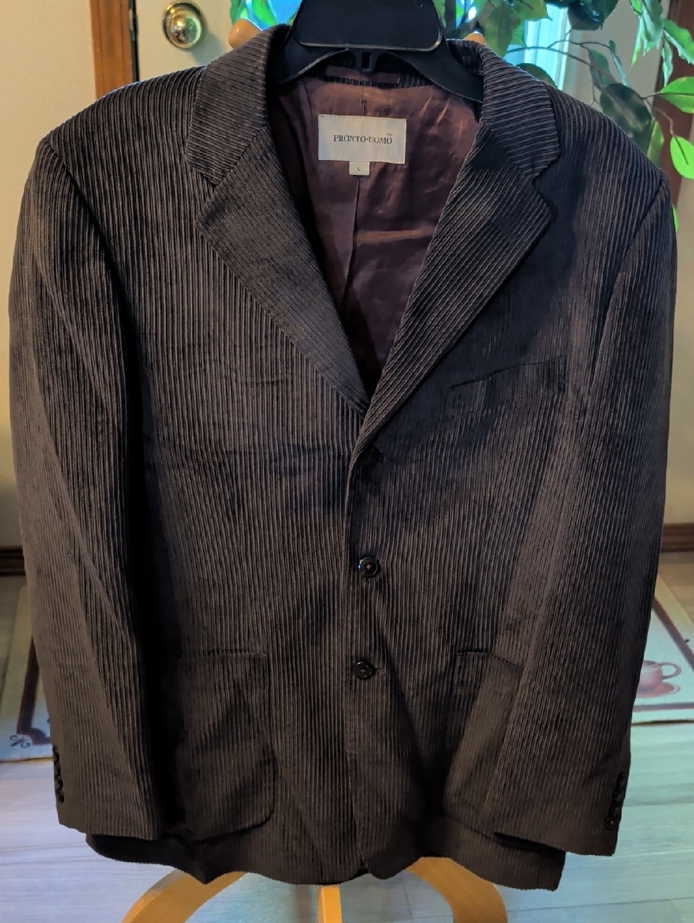 Pronto Uomo Dark Brown Corduroy Sport Coat